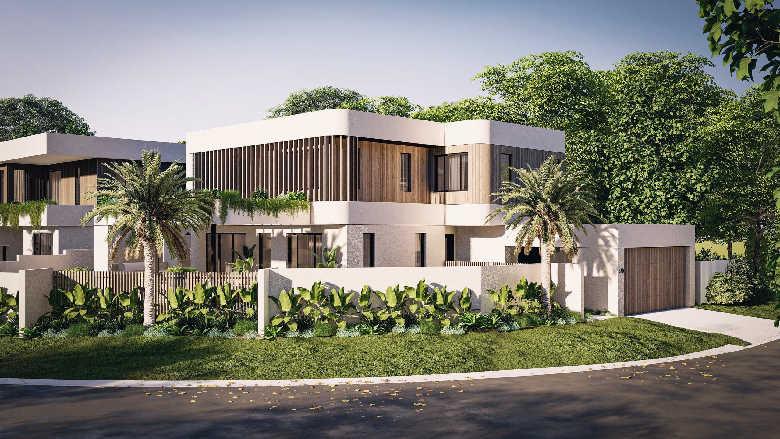 Artist impression of Rumrunner Villa B (67b) from the corner