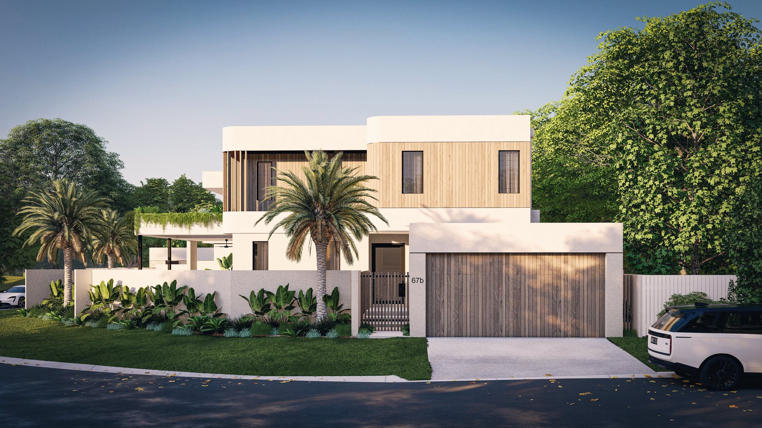 Artist impression of Rumrunner Villa B (67b) from the street