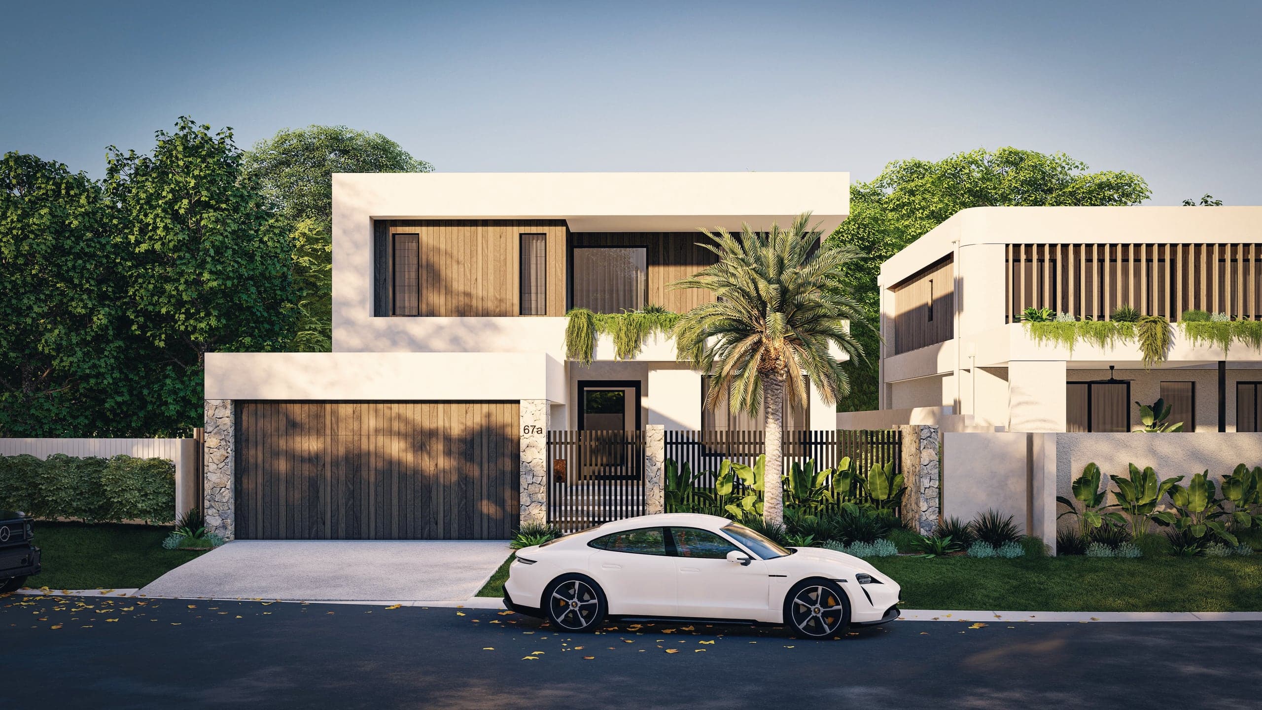 Artist impression of Rumrunner Villa A (67a) from the street